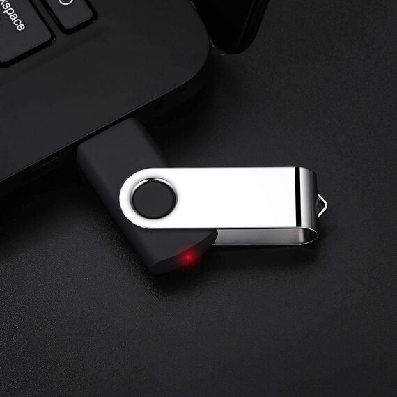 KOOTION 10 Stück USB Sticks 16GB USB 3.0 USB-Speicherstick 10er Pack Bunt Datenstick 10 STK Set Memory Stick Metall 16G Thumb Drive USB Flash-Laufwerke 16 Gbyte Flash Sticks USB Flash Drives Schwarz