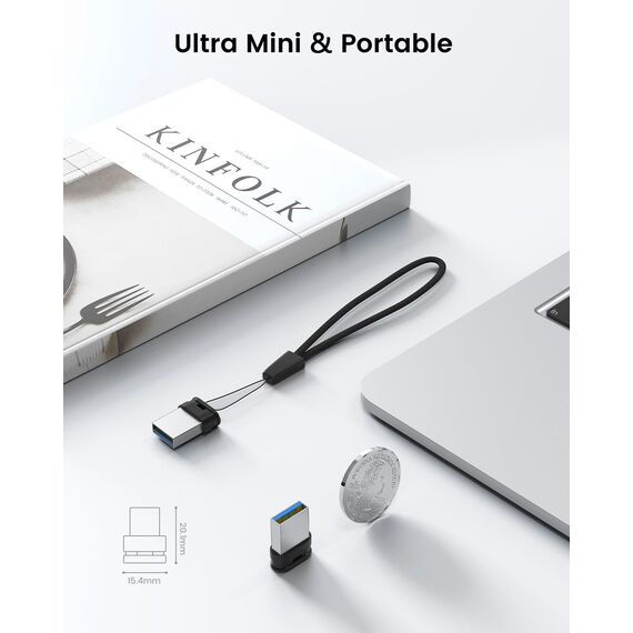 USB Stick Mini 256GB Vansuny USB Stick Klein Mini 256GB 3.0 Speicherstick 256 GB Externer Flash Drive Memory Stick mit Lanyard tragbar für Auto/Desktop/Laptop(Schwarz)