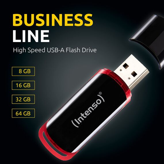 Intenso Business Line 32 GB USB-Stick USB 2.0 schwarz-rot (Packung mit 3)