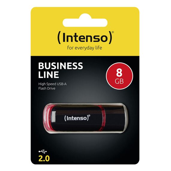 Intenso Business Line 8 GB USB-Stick USB 2.0 schwarz-rot (Packung mit 2)