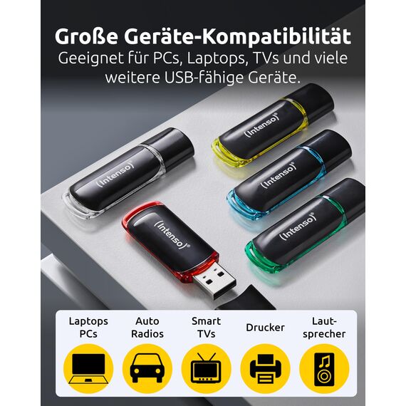 Intenso USB Stick Business Line Multipack 64GB 5er Set – USB 2.0 High Speed USB-A Flash Drive – bis zu 28 MB/s – kompatibel mit Windows & Mac