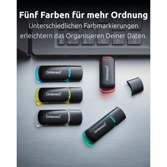 Intenso USB Stick Business Line Multipack 64GB 5er Set – USB 2.0 High Speed USB-A Flash Drive – bis zu 28 MB/s – kompatibel mit Windows & Mac