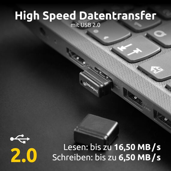 Intenso Micro Line 16 GB USB Stick 5er Pack – Mini USB 2.0 Speicherstick – Kompakter Datenträger für PC, Laptop, Auto & TV – Schwarz 5X 16 GB