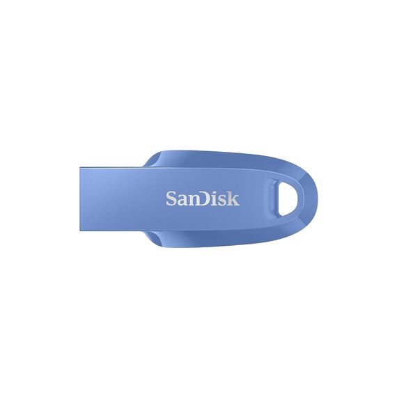 SanDisk Ultra Curve 3.2 Flash-Laufwerk 128 GB (bis zu 100 MB/s Lesen, RescuePRO Deluxe-Software, Schlüsselringöse) Blau