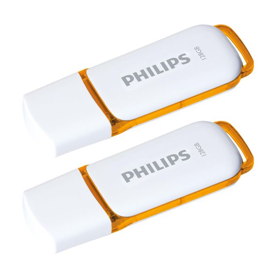 Philips Snow Edition 2.0 USB-Flash-Laufwerk 2X 128GB für PC, Laptop, Computer Data Storage, Lesegeschwindigkeit bis zu 25 MB/s