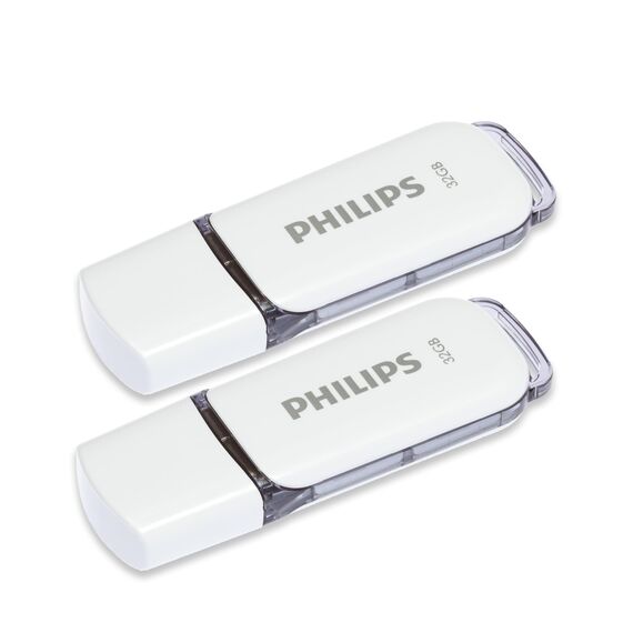 Philips Snow Edition 2.0 USB-Flash-Laufwerk USB-Stick 2X 32GB für PC, Laptop, Computer Data Storage, Lesegeschwindigkeit bis zu 23 MB/s