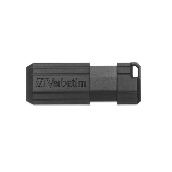 Verbatim Pinstripe USB-Stick 32GB, USB 2.0, USB Speicherstick, für Laptop Notebook Ultrabook TV Autoradio, USB 2.0 Stick, Datenstick mit Schiebemechanismus, Schwarz (Packung mit 3)