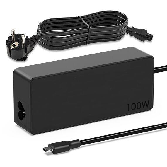100W USB C Netzteil Typ C Laptop Ladegerät für MacBook, Lenovo, ThinkPad, Surface Pro 9, ASUS, Huawei, HP, Dell, Samsung, Acer, Chromebooks and More Notebook Kompatibel mit 90W 65W 45W