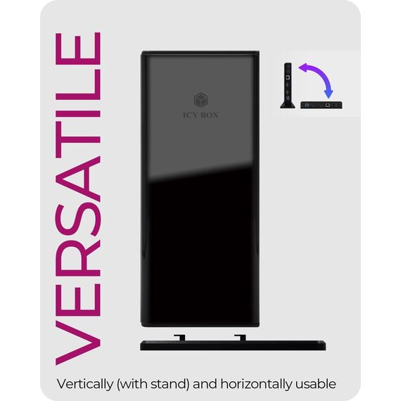 ICY BOX USB-C Docking Station (11-in-1) für 2 Monitore (2x HDMI), 6x USB 3.0 HUB, DisplayLink, Gigabit Ethernet, Audio, IB-DK2251AC für Windows, M1/M2 MacBook Air / Pro