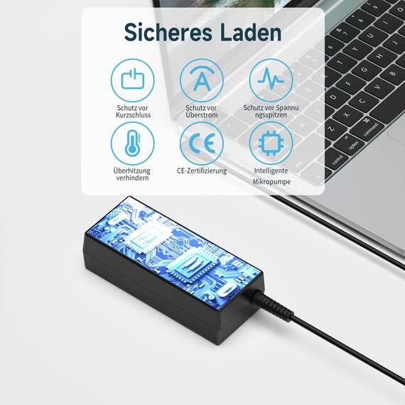 Ladegerät HP Laptop Netzteil 45 W 19.5V 2.31A Kompatibel mit HP Stream, Pavilion, Elitebook 830 840 850, Probook 430 440 450, 240 250 Notebook Ladekabel 4.5 * 3.0mm