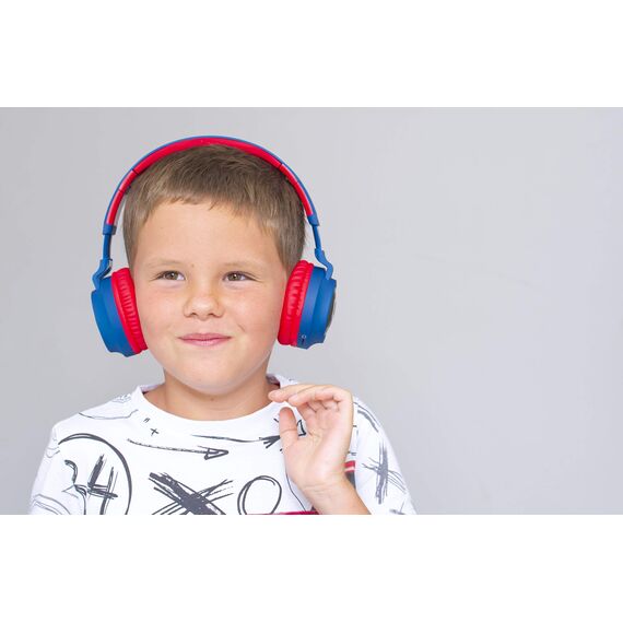 PowerLocus Kinderkopfhörer Bluetooth, Kinder Kopfhörer Over-Ear mit 85db Lautstärkebegrenzung LED-licht Faltbare HD Stereo Kopfhörer Kabellose und Kabel, eingebautes Mikrofon für Handy, Tablet,PC,TV