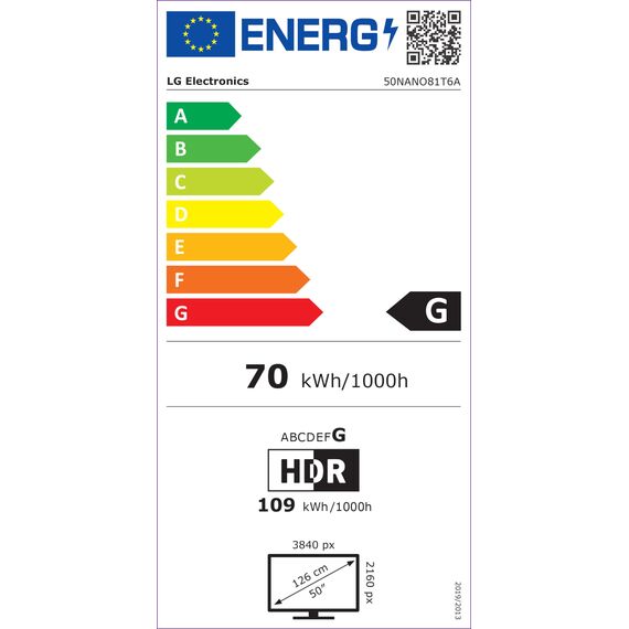 LG 50NANO81T6A TV 50" (127 cm) NanoCell Fernseher (α5 Gen7 4K AI-Prozessor, webOS 24, HDR10, bis zu 60Hz) [Modelljahr 2024]