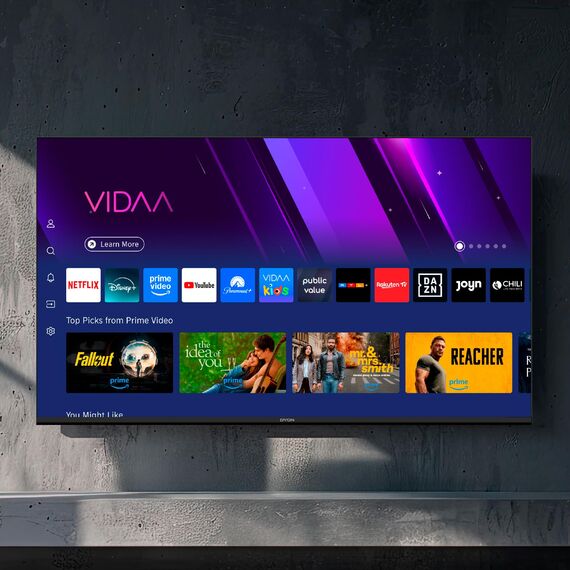 DYON Movie Smart 32 VX - 32 Zoll 80 cm Smart TV mit HD Triple Tuner (DVB-C/-S2/-T2), App Store, Prime Video, Netflix, YouTube, DAZN, Disney+, waipu.tv, Hotelmodus