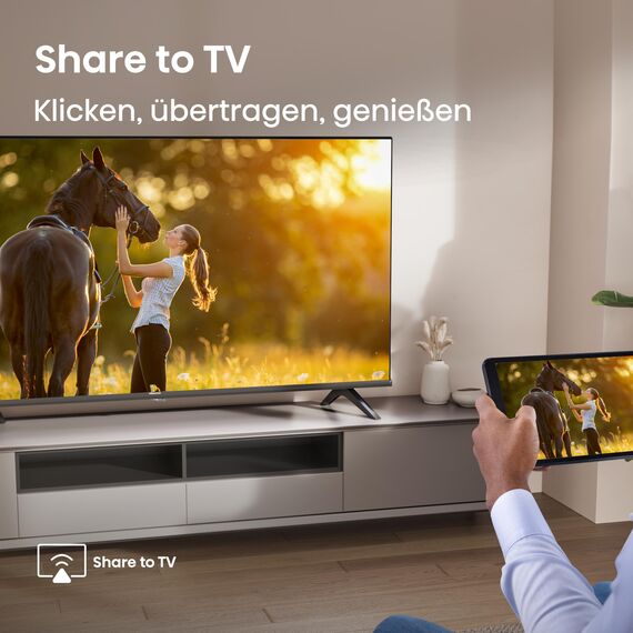 Hisense 32E4QT Fehrnseher, 32 Zoll, DLED, Smart TV, Game Mode, AI Sports Mode, Dolby Audio, Dolby MS12, DTS Virtual X, HDR10, HLG, Full HD, High Contrast, Rauschunterdrückung [2025]