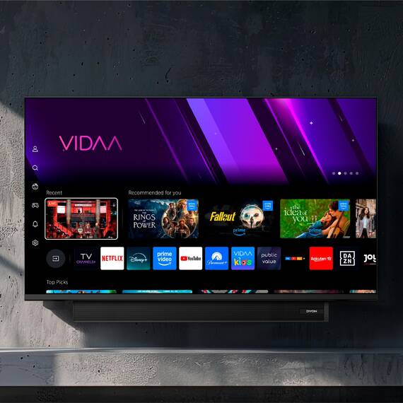 DYON Movie Smart 32 VX-S - 32 Zoll (80 cm) Smart TV mit Soundboost, Triple Tuner (DVB-C/-S2/-T2), App Store, Prime Video, Netflix, YouTube, DAZN, Disney+, Hotelmodus [2026]