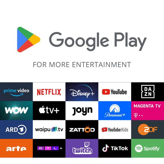 DYON iGoo-TV 55U - 55 Zoll (139 cm) 4K Ultra HD Smart LED Fernseher mit Google TV, HD Triple Tuner, Sprachsteuerung, Netflix, Prime Video, YouTube, DAZN, Disney+