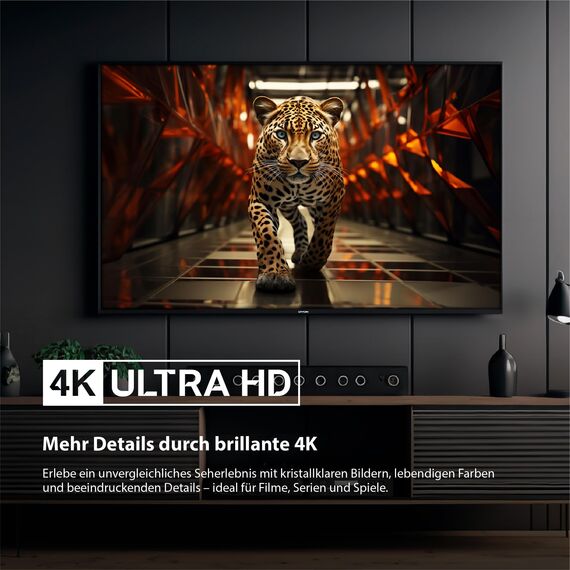 DYON ULTIMAX 58U-TI – 58 Zoll (146 cm) 4K Ultra-HD Smart TV mit Tizen OS, Triple Tuner (DVB-C/-S2/-T2), Smart & Gaming Hub, Prime Video, Netflix, Disney+ [2026]