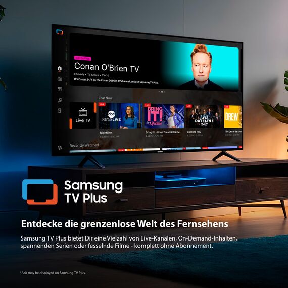 DYON ULTIMAX 55U-TI – 55 Zoll (139 cm) 4K Ultra-HD Smart TV mit Tizen OS, Triple Tuner (DVB-C/-S2/-T2), Smart & Gaming Hub, Prime Video, Netflix, Disney+