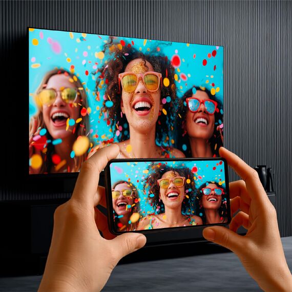 DYON Movie Smart 50 VX - 50 Zoll (126 cm) 4K UHD Smart TV mit Triple Tuner (DVB-C/-S2/-T2), App Store, Prime Video, Netflix, YouTube, DAZN, Disney+, waipu.tv, Hotelmodus