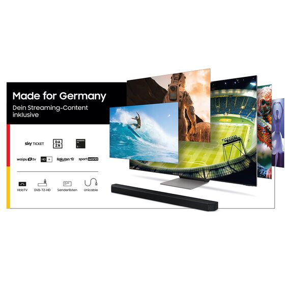 Samsung QLED 4K Q60A TV 43 Zoll (GQ43Q60AAUXZG), Quantum HDR, Quantum Prozessor Lite 4K, 100% Farbvolumen [2021]