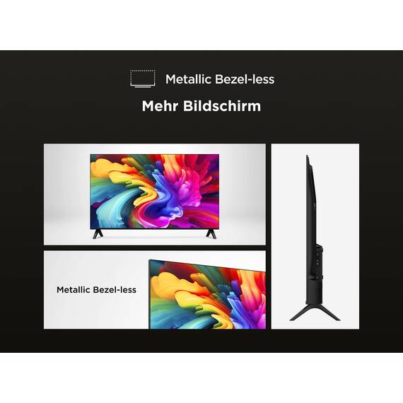 TCL 32SF560 – 32 Zoll, Full HD Smart QLED Direct LED TV mit Fire TV & HDR, Metallic Design, Rahmenlos