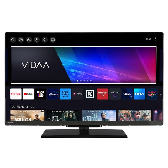 Toshiba 32LV3F63DAZ Fernseher 32 Zoll Smart TV VIDAA Full HD Fernseher HDR Smart TV mit Triple-Tuner, LED TV (2026)