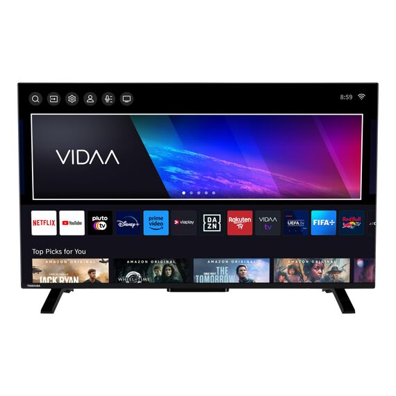 Toshiba 43QV2363DAW 43 Zoll QLED Fernseher/VIDAA Smart TV (4K UHD, HDR Dolby Vision, Triple-Tuner, Bluetooth, Dolby Audio)