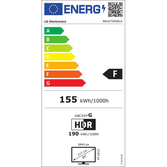LG 86UA75006LA, 86 Zoll (218 cm), 4K UHD AI TV, α7 Gen8 Prozessor, webOS 25, 60Hz, Modelljahr 2025