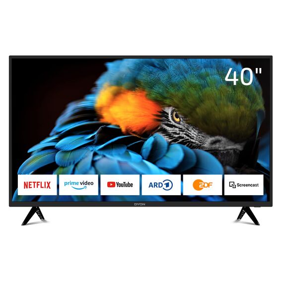 DYON Smart 40 XT 100 cm (40 Zoll) Fernseher (Full-HD Smart TV, HD Triple Tuner (DVB-C/-S2/-T2), Prime Video, Netflix & HbbTV) [Modelljahr 2022]