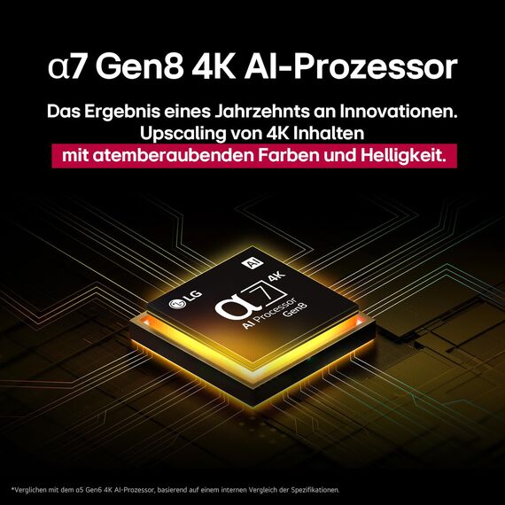 LG 43NANO80A6B TV 43 Zoll (109 cm) 4K NanoCell AI TV (α7 Gen8 4K AI Prozessor, webOS 25, 60Hz) [Modelljahr 2025]