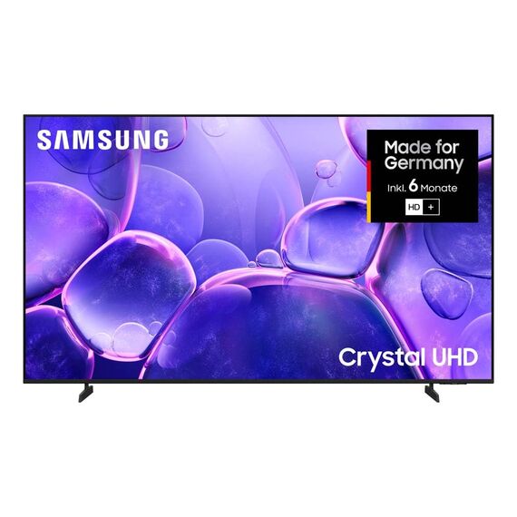 Samsung Crystal UHD U8079F 4K 65 Zoll (163 cm) LED Fernseher, Crystal Prozessor 4K, MetalStream Design, SmartThings, AI Upscaling, Gaming Hub, Knox Security, Kostenlose Inhalte, Smart TV