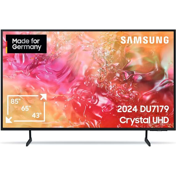 Samsung Crystal UHD 4K DU7179 TV 65 Zoll, Smart TV, Deutsches Model mit HW-C410G Soundbar inkl. integriertem Subwoofer
