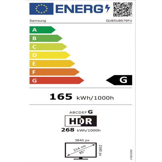 Samsung Crystal UHD U8079F 4K 85 Zoll (214 cm) LED Fernseher, Crystal Prozessor 4K, MetalStream Design, SmartThings, AI Upscaling, Gaming Hub, Knox Security, Kostenlose Inhalte, Smart TV