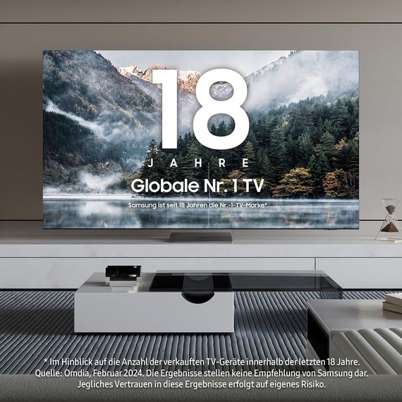 Samsung QLED 4K Q64D Fernseher 75 Zoll, TV mit Quantum Prozessor Lite 4K, 100% Farbvolumen, Upscaling, Motion Xcelerator, Smart TV, GQ75Q64DAUXZG, Deutsches Modell