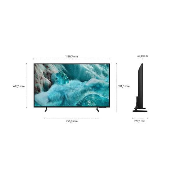 Samsung QLED 4K Q7FA 50 Zoll (125 cm) UHD Fernseher, Q4 AI Prozessor, Quantum Dot für Reale Farben, 4K Upscaling, Gaming Hub, Knox Security, Kostenlose Inhalte, Samsung Vision AI Smart TV, 2025