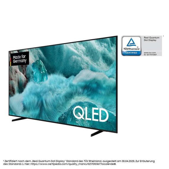 Samsung QLED 4K Q7FA 85 Zoll (214 cm) UHD Fernseher, Q4 AI Prozessor, Quantum Dot für Reale Farben, 4K Upscaling, Gaming Hub, Knox Security, Kostenlose Inhalte, Samsung Vision AI Smart TV