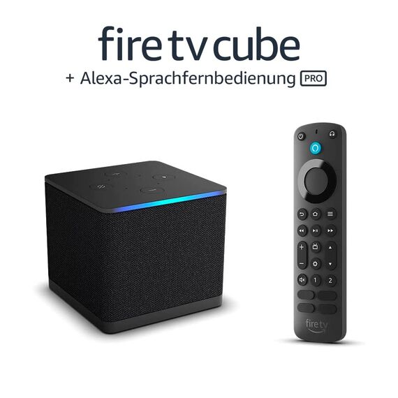 Fire TV Cube mit Alexa-Sprachfernbedienung Pro
