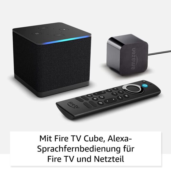 Fire TV Cube mit Alexa-Sprachfernbedienung Pro