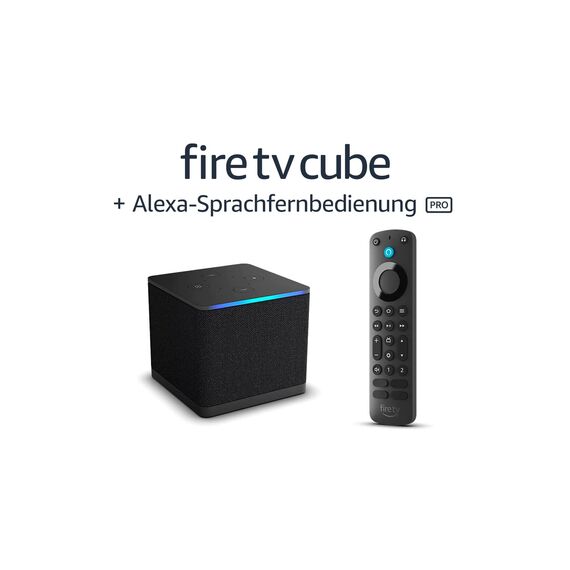 Fire TV Cube mit Alexa-Sprachfernbedienung Pro