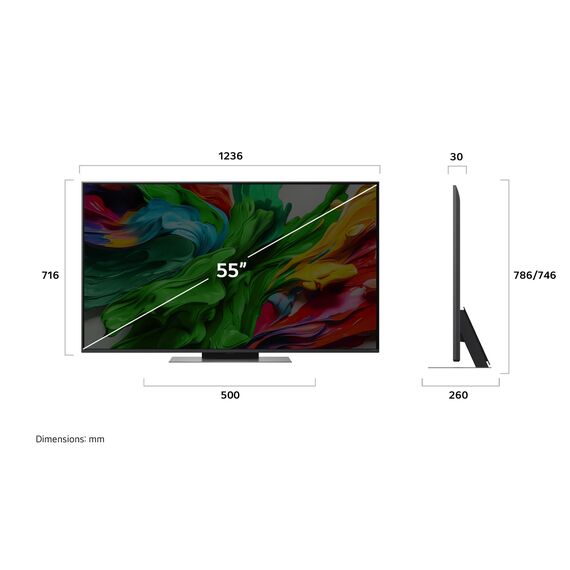 LG 55QNED86A6A TV 55 Zoll (139 cm) 4K QNED evo AI TV (α8 Gen2 4K AI Prozessor, webOS 25, 120Hz) [Modelljahr 2025]