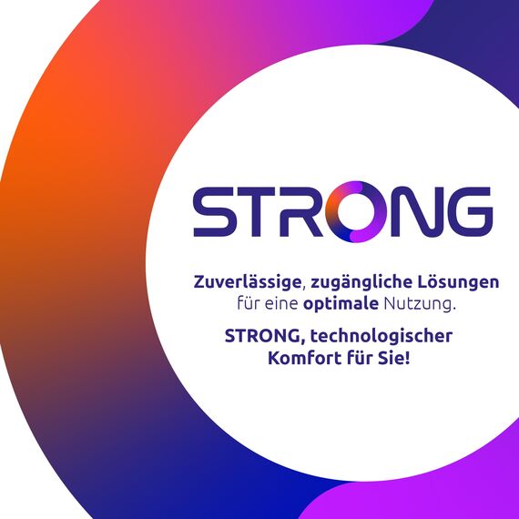 STRONG Leap-S3 4K UHD Google TV-Streamingbox Mit Ethernet-Port, 2GB RAM + 16GB Speicher, Integriertem Chromecast, WiFi, Google-Sprachsteuerung, HDR10+, Dolby Atmos & Dolby Vision