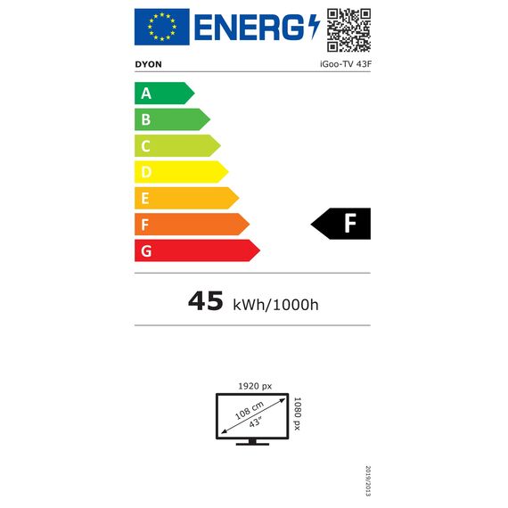 DYON iGoo-TV 43F – 43 Zoll (108 cm) Full HD Smart LED Fernseher mit Google TV, HD Triple Tuner, Sprachsteuerung, Netflix, Prime Video, YouTube, DAZN, Disney+