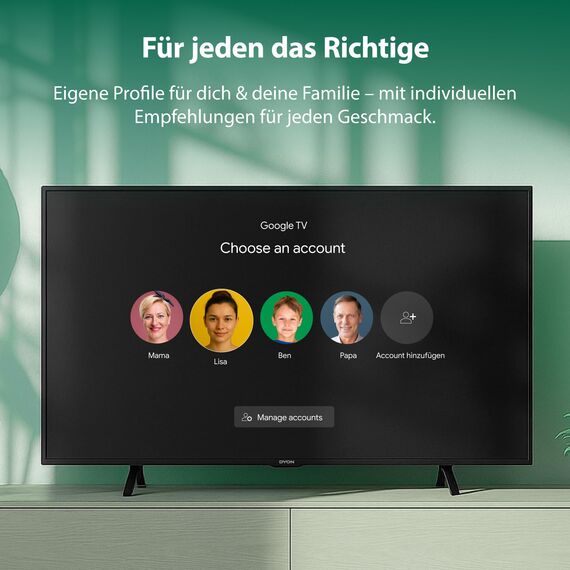 DYON nexGo 40F Smart TV – 40 Zoll (100 cm) Full HD Google TV mit Sprachsteuerung, Google Assistant, Play Store, Chromecast, Triple Tuner, Netflix, Prime Video & YouTube [Modell 2025]