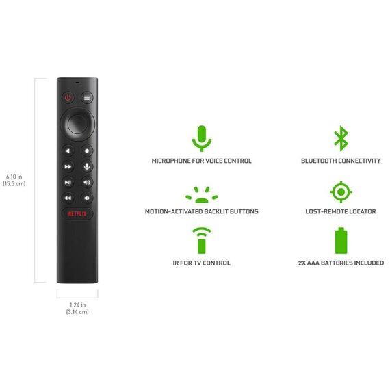 NVIDIA SHIELD Android TV Pro Multimedia Player; 4K HDR Filme, Live Sport, Dolby Vision-Atmos, KI-unterstützte Video-Hochskalierung, GeForce NOW Cloud Gaming, Google Assistant integriert