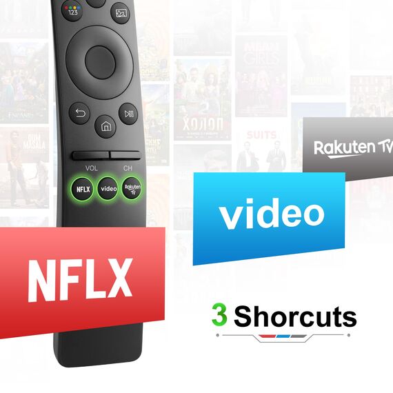Fernbedienung-für-Samsung-Smart-TV,Universalfernbedienung-für-Samsung-Fernseher TV QLED UHD SUHD HDR LCD LED HDTV Rahmen Curved 4K 8K 3D Smart TVs