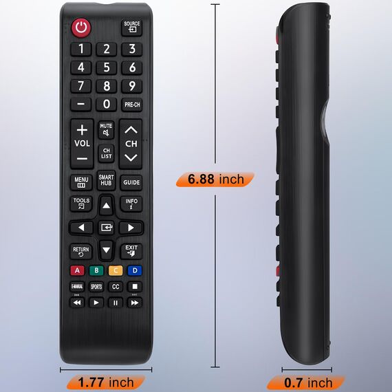 (2 Stück) Universal für Samsung TV Fernbedienung, Ersatz für Samsung Smart TV - LED LCD HDTV QLED SUHD UHD 4K 3D TV