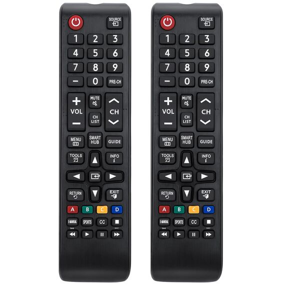 (2 Stück) Universal für Samsung TV Fernbedienung, Ersatz für Samsung Smart TV - LED LCD HDTV QLED SUHD UHD 4K 3D TV