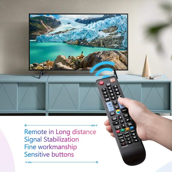 Universal für Samsung Fernseher Fernbedienung,Geeignet für Samsung Fernbedienung Smart TV Original,Mit Beleuchteten Tasten