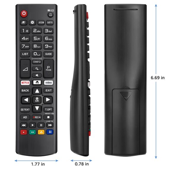 für LG-Fernbedienung Fernseher, Universal für Alle LG Smart TV Remote Original, Mit Batterie