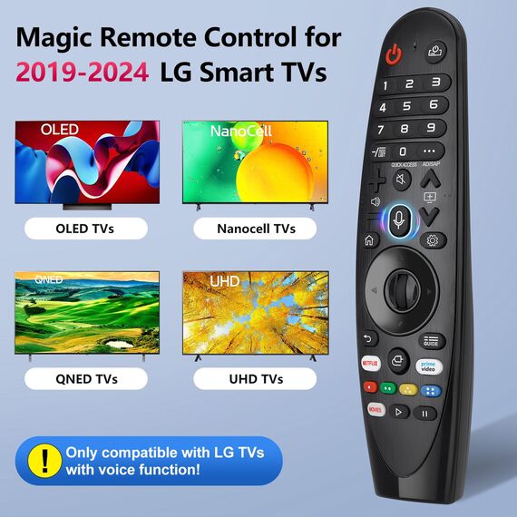 für LG-Magic-Remote, Fernbedienung für LG Fernseher Original, Ersatz für AKB75855501 AN-MR20GA
